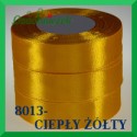 Wstążka tasiemka satynowa 6mm kolor ciepły żółty 8013