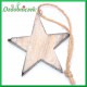 Gwiazdka - zawieszka z drewna 5,5cm 1szt.