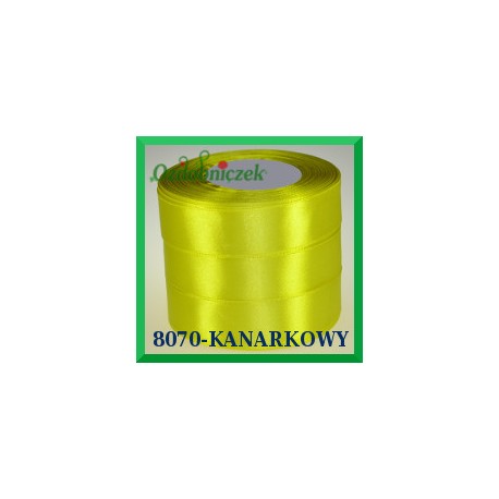 Tasiemka satynowa 12mm kolor zielono żółty 8070