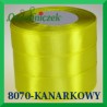 Tasiemka satynowa 12mm kolor zielono żółty 8070