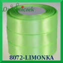 Wstążka tasiemka satynowa 12mm kolor limonka 8072