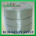 Wstążka tasiemka satynowa 12mm kolor jasny szary 8136