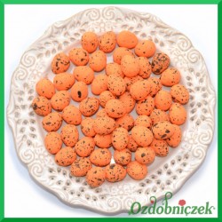 Jajeczka nakrapiane pomarańczowe 2 cm 100 szt