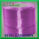Wstążka tasiemka satynowa 25mm kolor lawendowy 8121