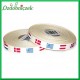 Wstążka bawełniana biała we flagi16mm / 1mb