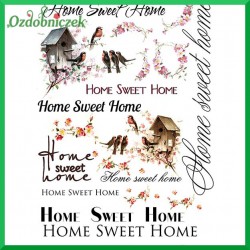 Papier ryżowy A4 - home sweet home R494