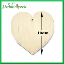 Zawieszka ze sklejki - serce średnie 10cm