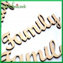FAMILY - napis ze sklejki ozdobnej 
