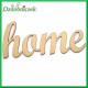 HOME - napis ze sklejki ozdobnej 