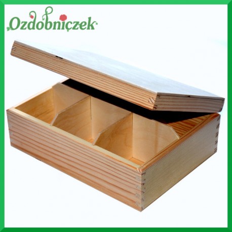 Herbaciarka drewniana - 6 przegródek