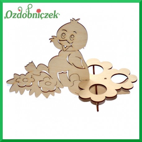 Stojak na 3 jajka KACZUSZKA 16cm