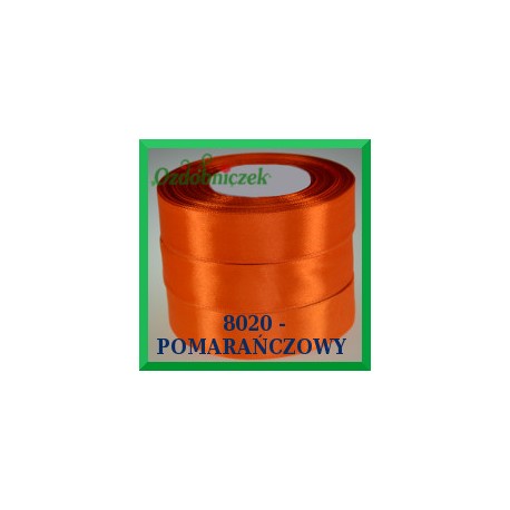 Tasiemka satynowa 38mm kolor pomarańczowy 8020
