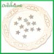 GWIAZDKI brokatowe malutkie SREBRNE 1,5cm/12szt.