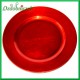 TALERZ CZERWONY dekoracyjny 1szt. 20cm