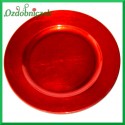 TALERZ CZERWONY dekoracyjny 1szt. 20cm