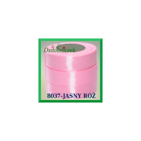 Tasiemka satynowa 38mm kolor jasny róż 8037