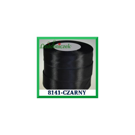 Tasiemka satynowa 38mm kolor czarny 8141