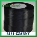 Wstążka tasiemka satynowa 38mm kolor czarny 8141