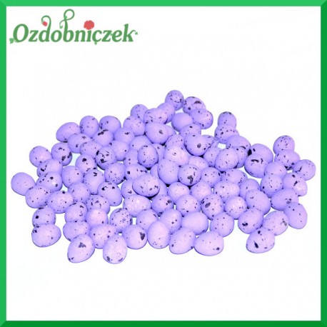 Jajeczka nakrapiane FIOLETOWE 2 cm 100 szt
