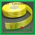 Wstążka tasiemka satynowa SZTYWNA 38mm/2mb kolor cytrynowy 12