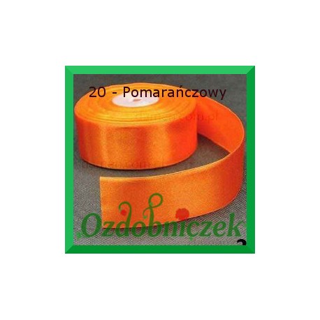 Tasiemka satynowa SZTYWNA 38mm/2mb kolor pomarańczowy 20