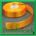 Wstążka tasiemka satynowa SZTYWNA 38mm/2mb kolor curry 21