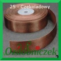 Wstążka tasiemka satynowa SZTYWNA 38mm/2mb kolor czekoladowy 25