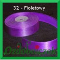 Wstążka tasiemka satynowa SZTYWNA 38mm/2mb kolor fioletowy 32