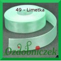 Wstążka tasiemka satynowa SZTYWNA 38mm/2mb kolor limetka 49