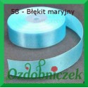 Wstążka tasiemka satynowa SZTYWNA 38mm/2mb kolor błękit maryjny 58