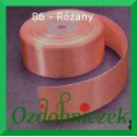 Wstążka tasiemka satynowa SZTYWNA 38mm/2mb kolor różany 87