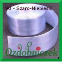 Wstążka tasiemka satynowa SZTYWNA 38mm/2mb kolor szaro-niebieski 90
