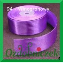 Wstążka tasiemka satynowa SZTYWNA 38mm/2mb kolor winogronowy 94