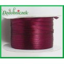 Wstążka tasiemka atłasowa 3mm 5m bordowa