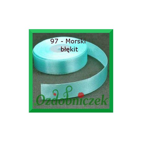 Tasiemka satynowa SZTYWNA 38mm/2mb kolor morski błękit 97