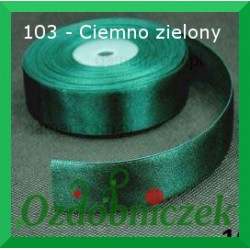 Wstążka tasiemka satynowa SZTYWNA 38mm/2mb kolor ciemny zielony 103