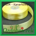 Wstążka tasiemka satynowa SZTYWNA 38mm/2mb kolor kanarkowy 104
