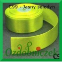 Wstążka tasiemka satynowa SZTYWNA 38mm/2mb kolor jasny seledyn C99
