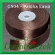 Tasiemka satynowa SZTYWNA 38mm/2mb kolor palona kawa C504