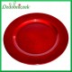 TALERZ CZERWONY DUŻY dekoracyjny 1szt. 28cm
