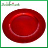 TALERZ CZERWONY DUŻY dekoracyjny 1szt. 28cm