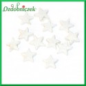 GWIAZDKI brokatowe malutkie BIAŁE 1,5cm/144szt.