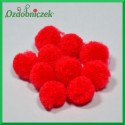 Pompony mini CZERWONE 15mm/20g