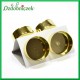 ZŁOTE podstawki pod świece TEALIGHT 4szt/42mm