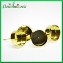 ZŁOTE podstawki pod świece TEALIGHT 4szt/42mm
