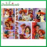 Papier do decoupage KLASYCZNY A4 D0527M - malowane pary