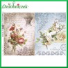 Papier do decoupage KLASYCZNY A4 D0477M - paryskie motywy i kwiaty
