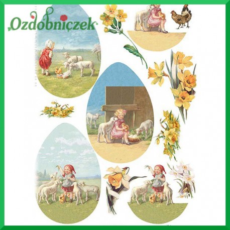 Przegródki ozdobne  - TAG0121- baranki i dziecko