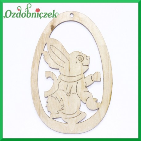 Jajko zawieszka  Króliczek zimowy nr 6