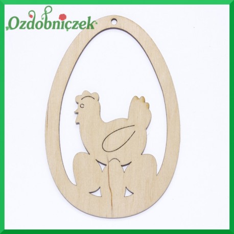 Jajko zawieszka kura z jajeczkami nr 19